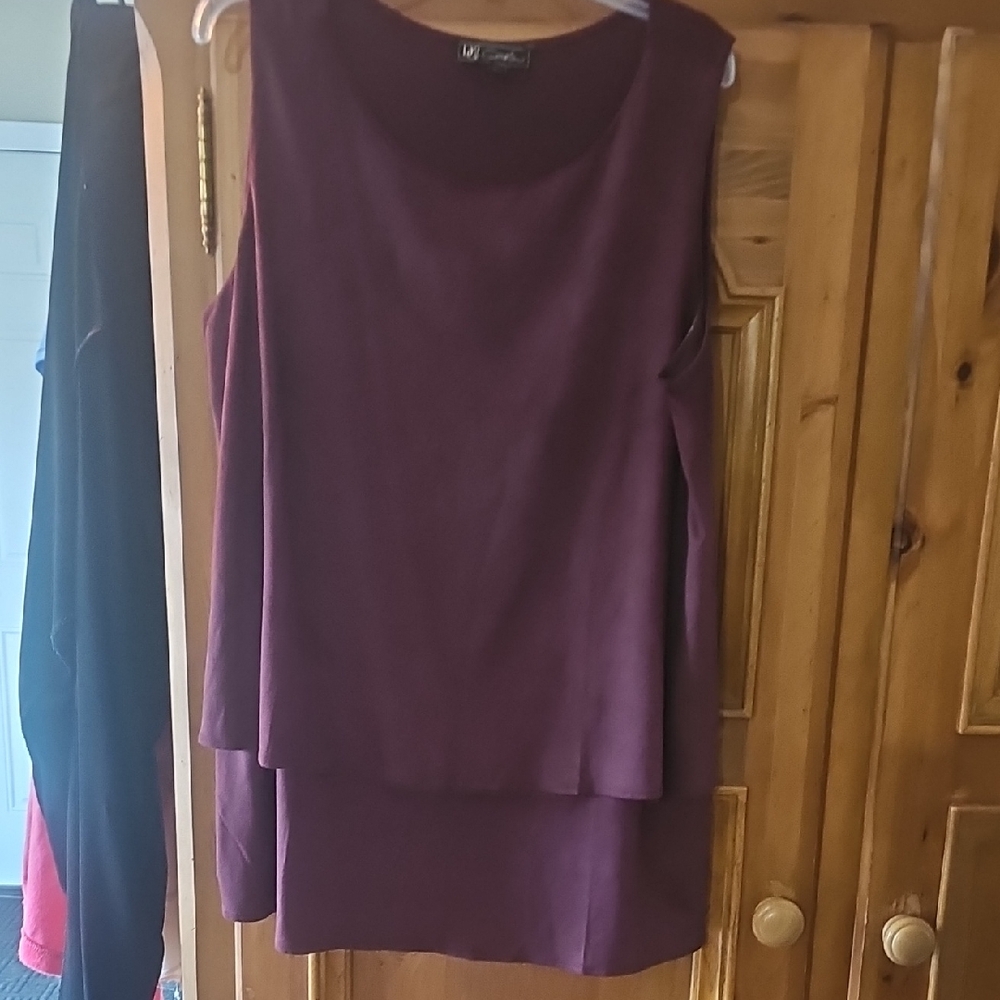 DG2 by Diane Gilman Purple Tank Top